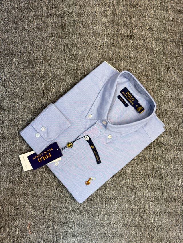 Ralph Lauren Solid Sky Blue Shirt