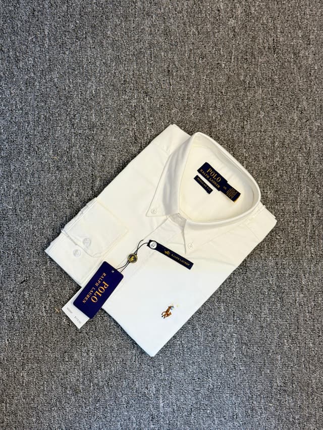 Ralph Lauren Solid White Shirt